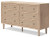 Ashley Cielden Two-tone Full Panel Bed with Dresser and 2 Nightstands