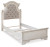 Ashley Realyn Chipped White Twin Panel Bed