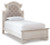 Ashley Realyn Chipped White Twin Panel Bed