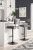 Ashley Strumford Gray Black Bar Height Barstool (Set of 2)