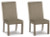 Ashley Chrestner Gray Brown Dining Chair (Set of 2)