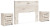 Benchcraft Lawroy Light Natural Queen Panel Headboard and 2 Nightstands
