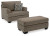 Ashley Stonemeade Taupe Sofa Chaise, Chair, and Ottoman