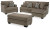 Ashley Stonemeade Taupe Sofa Chaise, Chair, and Ottoman