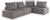 Bree Zee Brown 4-Piece Outdoor Sectional with End Table