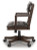 Ashley Breckington Dark Brown Home Office Desk with Chair and Storage