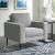 Ashley Hazela Charcoal Chair and Ottoman