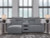 Ashley Modmax II Salt and Pepper 3-Piece Power Reclining Sectional with Chaise and Audio Console 65906/58/60/97