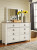 Ashley Willowton Whitewash 6 Drawer Dresser and Mirror