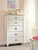 Ashley Willowton Whitewash Chest of Drawers