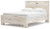 Benchcraft Lawroy Light Natural Queen Panel Bed and 2 Nightstands