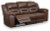 Ashley Stoneland Chocolate Reclining Sofa, Loveseat and Recliner
