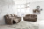 Ashley Stoneland Chocolate Reclining Sofa and Loveseat