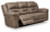 Ashley Stoneland Chocolate Reclining Sofa and Loveseat
