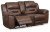 Ashley Stoneland Fossil Power Reclining Sofa and Loveseat