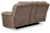 Ashley Stoneland Fossil Reclining Loveseat with Console