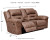 Ashley Stoneland Fossil Reclining Loveseat with Console