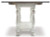 Ashley Havalance Gray White Sofa/Console Table with Shelf