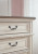 Ashley Realyn Chipped White Dresser and Mirror