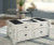 Ashley Havalance White Gray Lift-Top Coffee Table