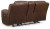 Ashley Stoneland Chocolate Power Reclining Loveseat with Console