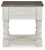 Ashley Havalance White Gray End Table