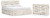 Ashley Lawroy Light Natural King Panel Storage Bed and Dresser