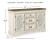 Ashley Realyn Chipped White Dining Table and 6 Chairs with Storage D743/35/02(6)/60