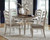 Ashley Realyn Chipped White 5-Piece Dining Set with Oval Table and 4 Ribbon Back Chairs