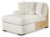 Chessington Ivory 2-Piece Sectional with Ottoman 61904/17/66/08