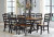 Wildenauer Brown Black Dining Table and 8 Chairs