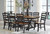 Ashley Wildenauer Brown Black Dining Table and 8 Chairs