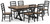 Ashley Wildenauer Brown Black Dining Table and 6 Chairs