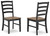 Ashley Wildenauer Brown Black Dining Table and 6 Chairs