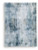 Ashley Arlenmont Blue White Brown 5' x 7' Memory Foam Area Rug