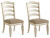 Ashley Realyn Chipped White Ribbon Back Dining Chair (Set of 2)