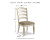 Ashley Realyn Chipped White Ribbon Back Dining Chair (Set of 2)
