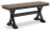 Ashley Wildenauer Brown Black 50" Dining Bench