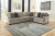 Ashley Bovarian Stone 3-Piece Sectional  Left Arm