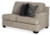Ashley Bovarian Stone 2-Piece Sectional with LAF Sofa, RAF Loveseat and Ottoman