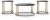Ashley Hannerly Black Gold Finish Table (Set of 3)