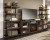Ashley Starmore Brown Gunmetal 3-Piece Wall Unit with Electric Fireplace