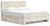 Ashley Lawroy Light Natural King Panel Bed with Storage and 2 Nightstands