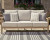 Ashley Hallow Creek Driftwood Outdoor Sofa and Loveseat