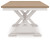 Ashley Westlinport Antique White Natural Dining Butterfly Extension Table