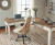 Ashley Realyn White Brown 2-Piece Home Office Lift Top Desk