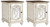 Ashley Realyn White Brown 2 End Tables