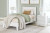 Ashley Hallityn White Twin Panel Platform Bed, Dresser, Chest and 2 Nightstands