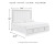 Ashley Chalanna White California King Upholstered Storage Bed with Dresser
