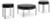 Ashley Ardoline Black Table (Set of 3)